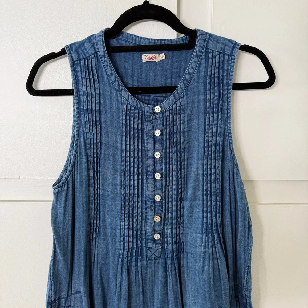 Faherty Dream Cotton Gauze Isha Dress - Picture 7 of 9